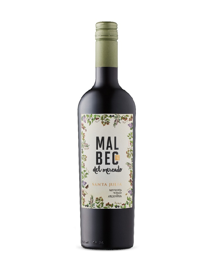 VINO SANTA JULIA MALBEC DEL MERCADO 750CC