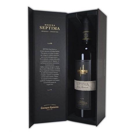 VINO SEPTIMA GRAN RESERVA ESTUCHE MADERA 750CC