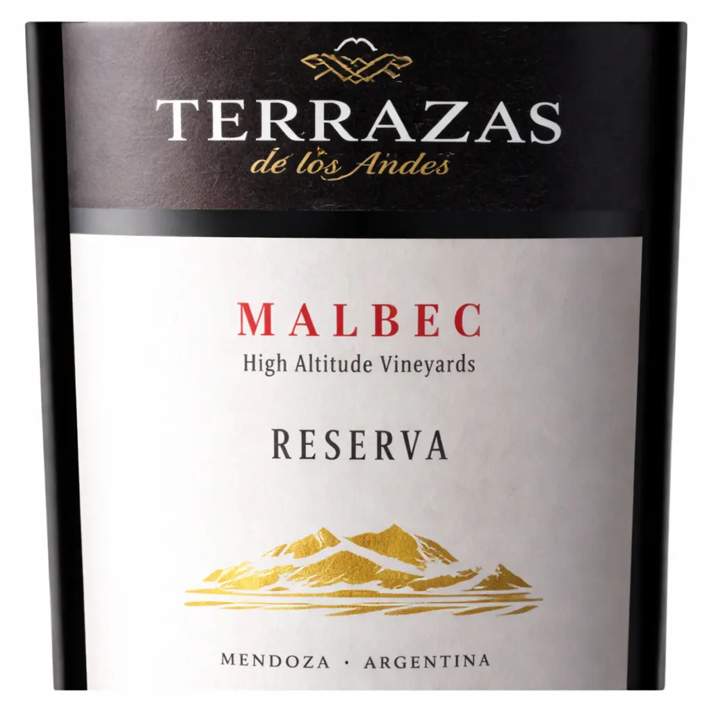 VINO TERRAZAS DE LOS ANDES RESERVA MALBEC 750CC