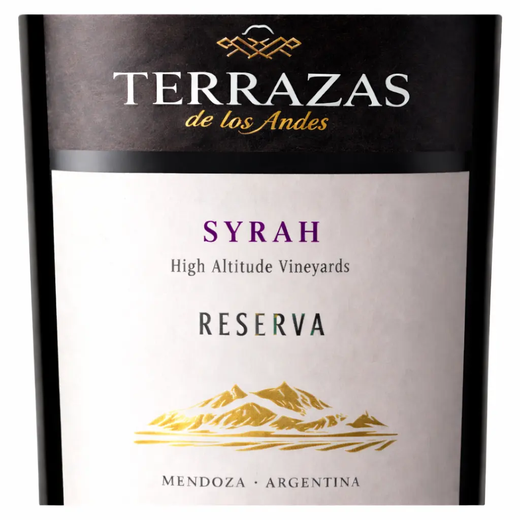 VINO TERRAZAS DE LOS ANDES RESERVA SYRAH 750CC