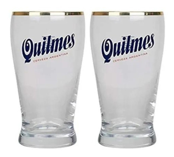 VASO QUILMES BORDE DORADO 500CC