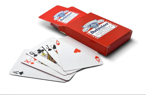 BUDWEISER MASO DE CARTAS POKER