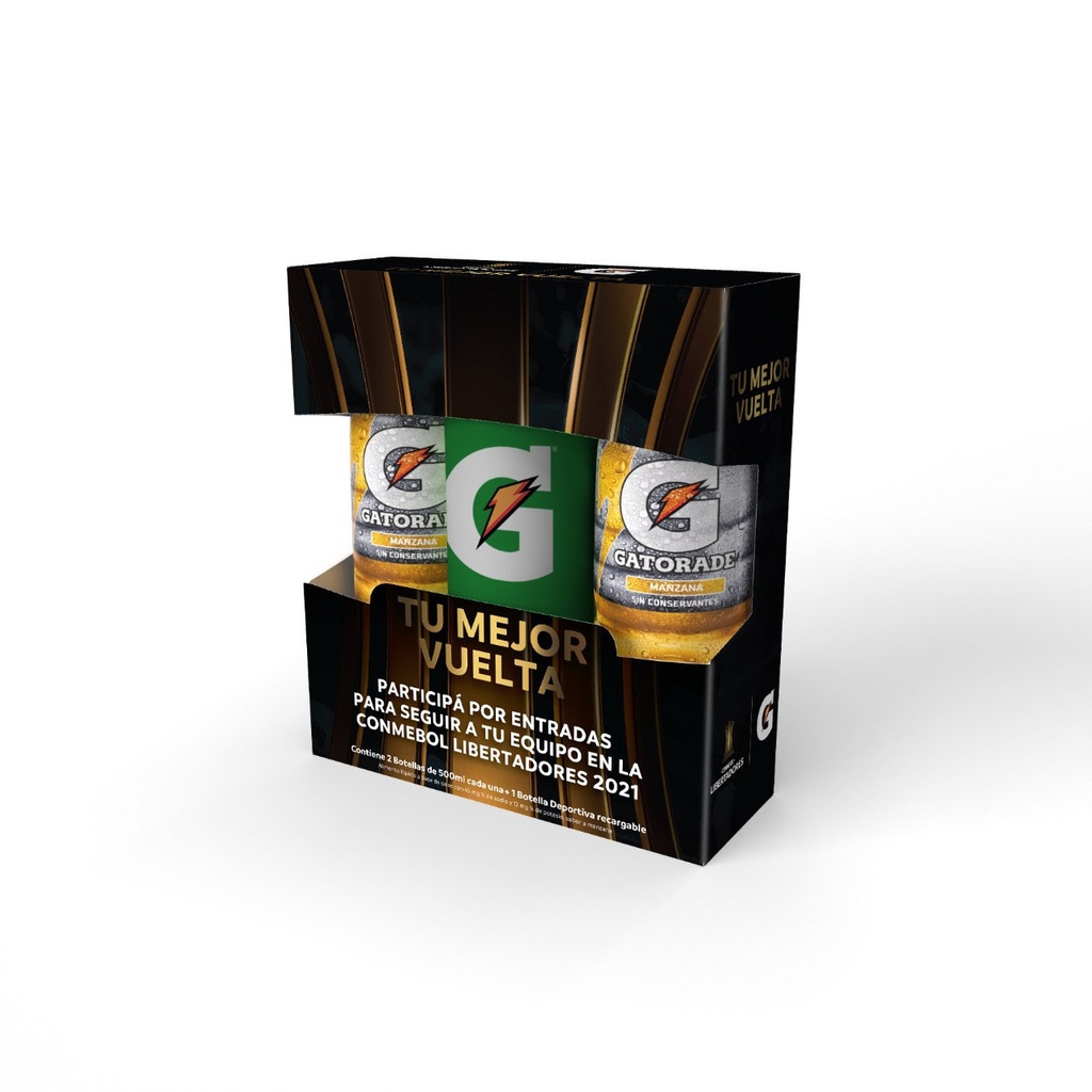 GIFTPACK CARAMAÑOLA GATORADE + 2 GATORADE DE 500CC