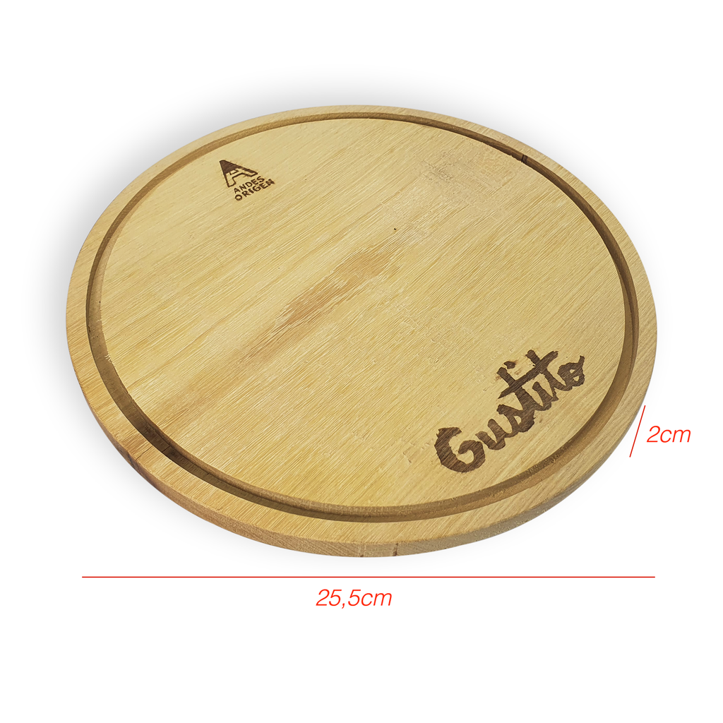 PLATO MADERA ANDES ORIGEN 25CM