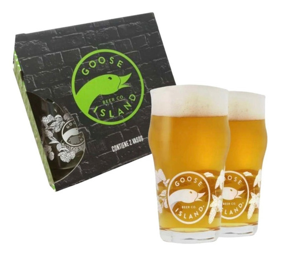 GIFTPACK GOOSE ISLAND 2 VASOS 500CC