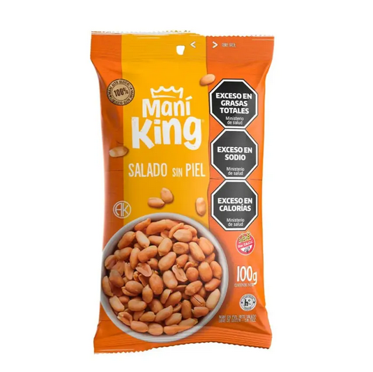 MANI KING FRITO SALADO SIN PIEL 100GR