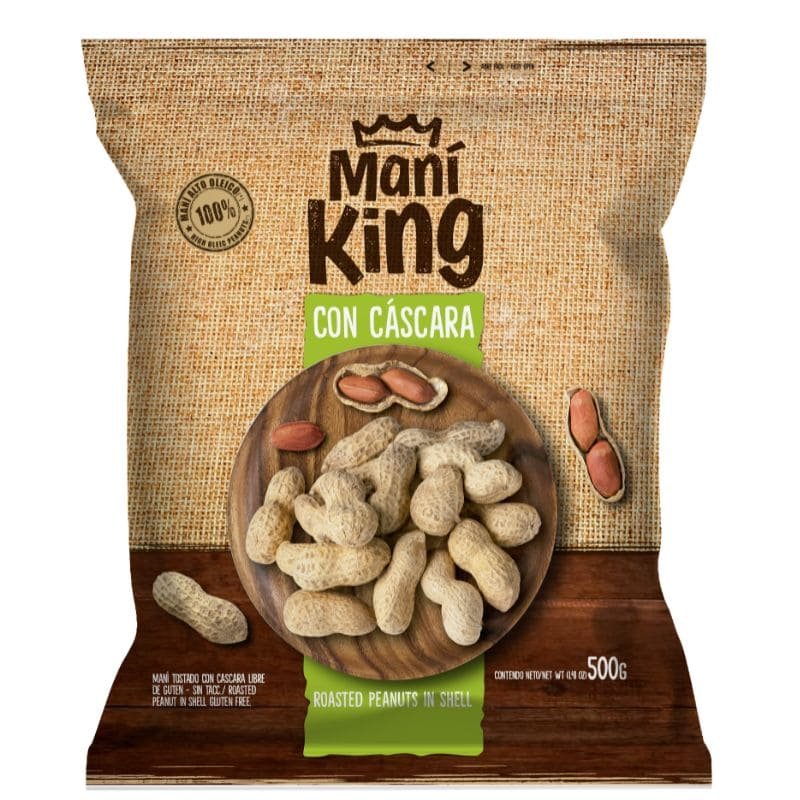 MANI KING TOSTADO CON CASCARA 500GR