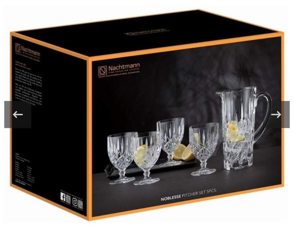 NACHTMANN JARRA + SET DE VASOS NOBLESSE X4