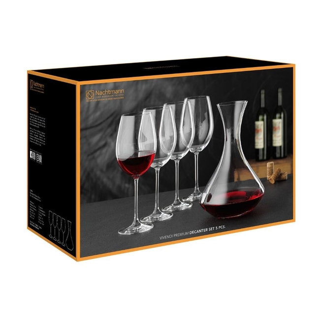 NACHTMANN DECANTADOR + 4 COPAS DE VINO VIVENDI