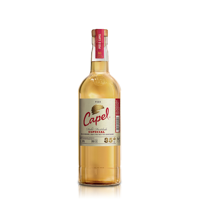 PISCO CAPEL DOBLE DESTILADO ESPECIAL 700CC