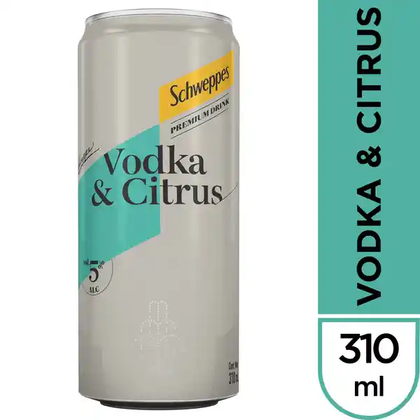 LATA SCHWEPPES VODKA CITRUS 310CC