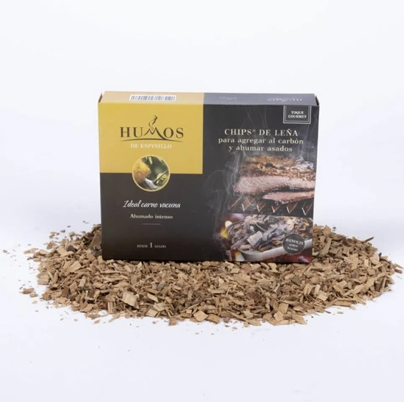CHIPS DE LEÑA ESPINILLO 140 GRS HUMOS
