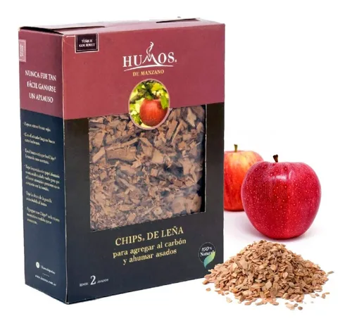 CHIPS DE LEÑA MANZANO 500 GRS HUMOS