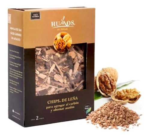 CHIPS DE LEÑA NOGAL 500 GRS HUMOS
