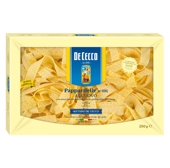 DE CECCO PAPARDELLE MATASSE AL HUEVO 250GR