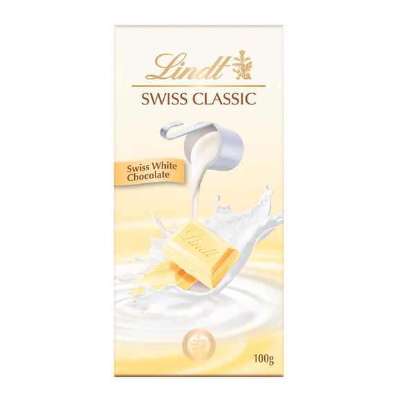 LINDT SWISS CLASSIC TABLETA MILK WHITE 100GR