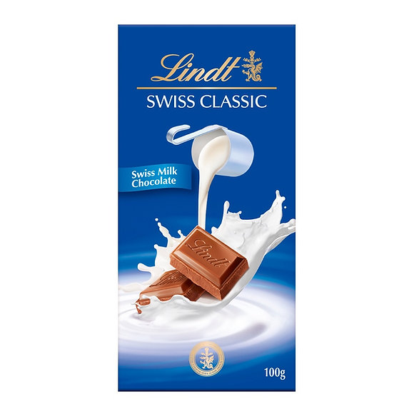 LINDT SWISS CLASSIC TABLETA MILK 100GR