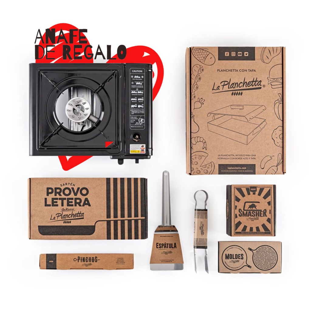 LA PLANCHETTA KIT OUTDOOR CON ANAFE DE REGALO