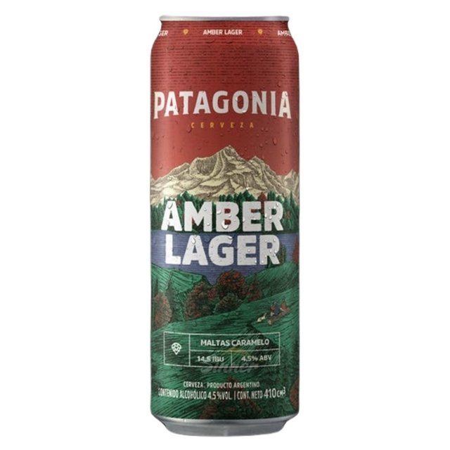 CERVEZA PATAGONIA AMBER LAGER 410/473CC