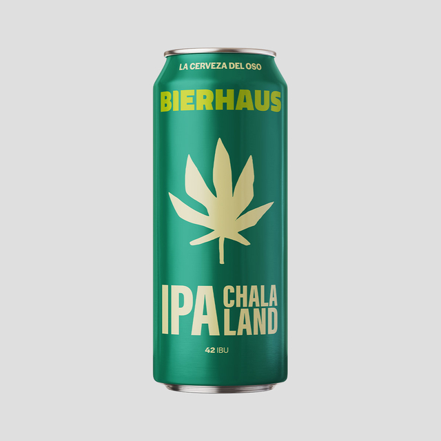 CERVEZA BIERHAUS CHALA LAND HEMP IPA 473CC