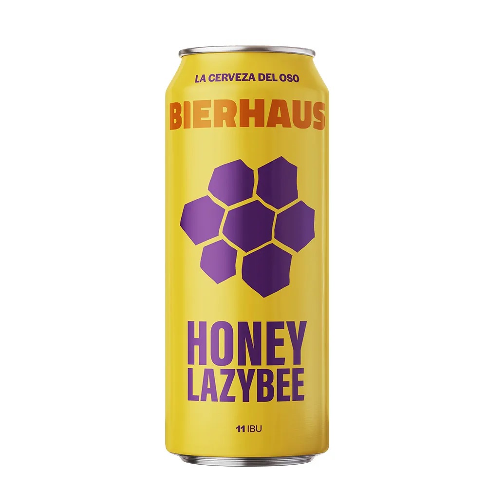 CERVEZA BIERHAUS HONEY LAZYBEE 473CC