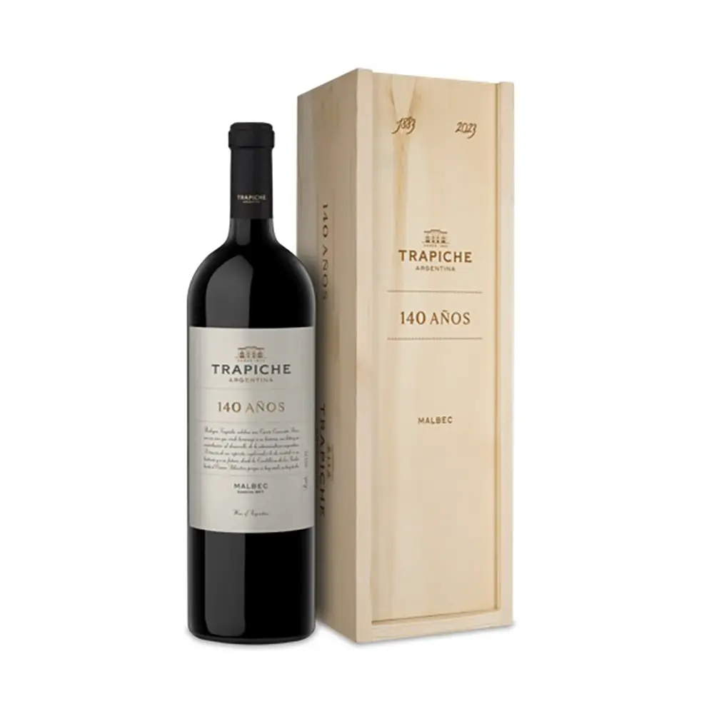 VINO TRAPICHE MALBEC 140 AÑOS MAGNUM 1,5L + ESTUCHE