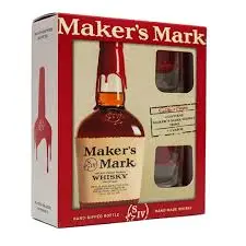 WHISKY MAKER'S MARK 750CC + 2 VASOS