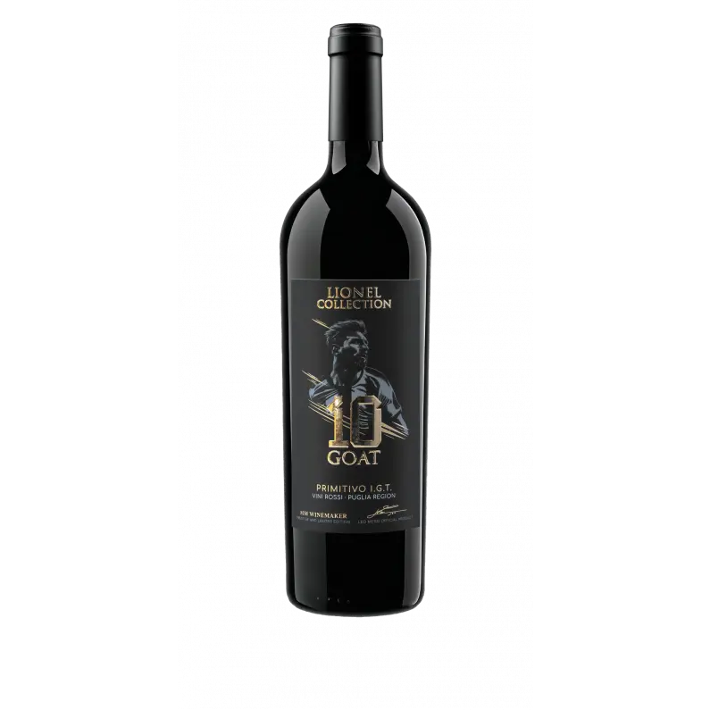 VINO LIONEL COLLECTION THE GOAT 10 PRIMITIVO PUGLIA 2022 750CC