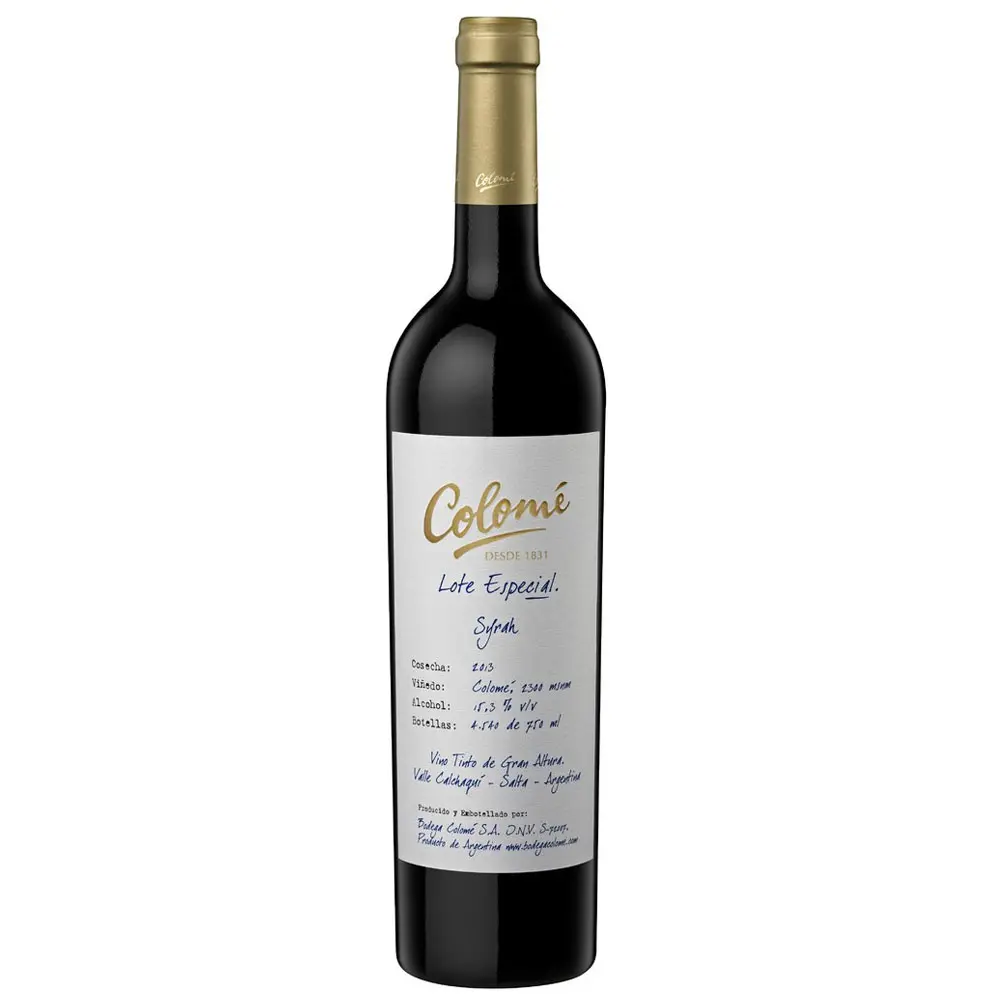 VINO COLOME LOTE ESPECIAL SYRAH 750CC