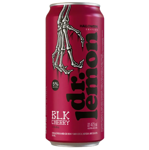APERITIVO DR LEMON CHERRY HALLOWEEN 473CC