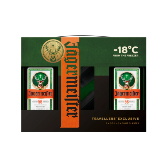 LICOR JAGERMEISTER 2X500CC + 2 SHOT