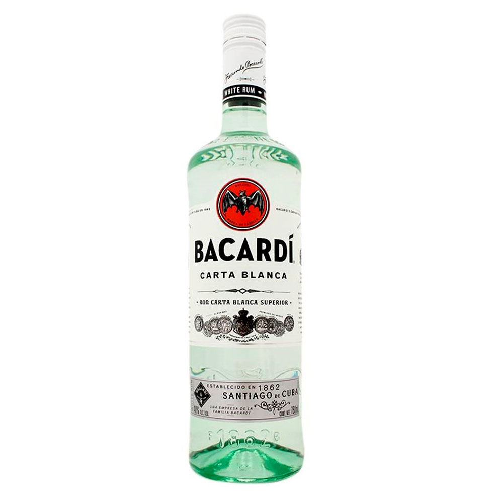 RON BACARDI CARTA BLANCA 750CC