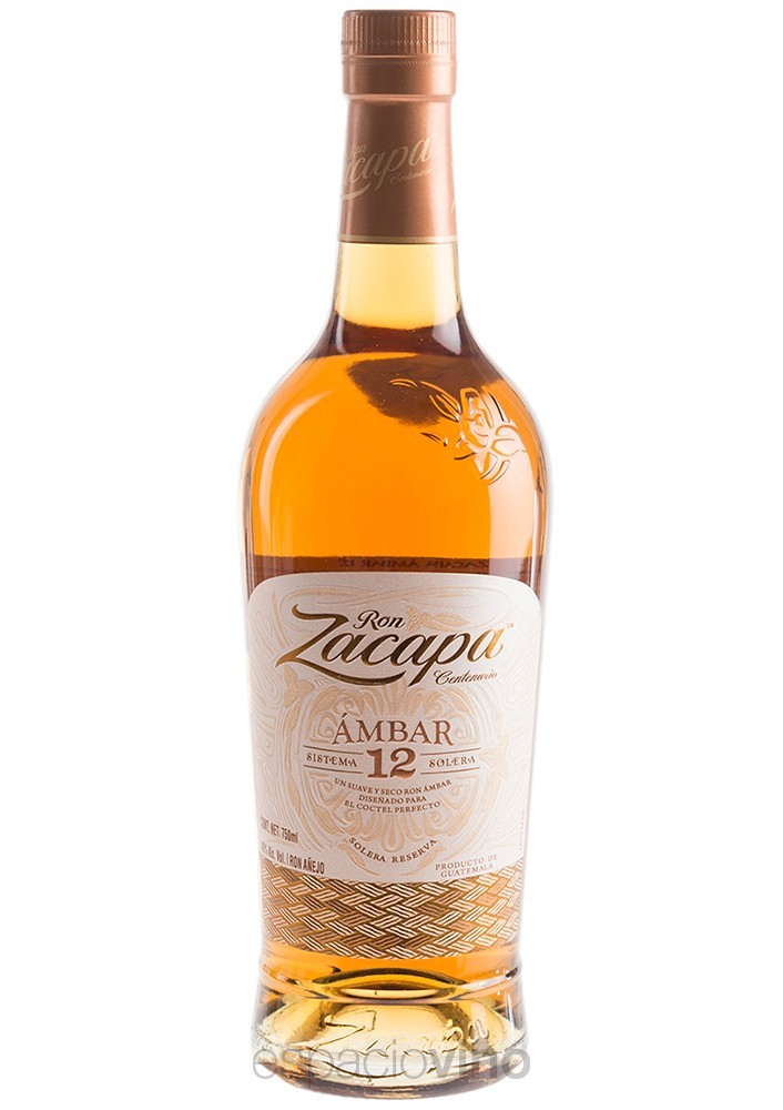 RON ZACAPA AMBAR 12 AÑOS 750CC