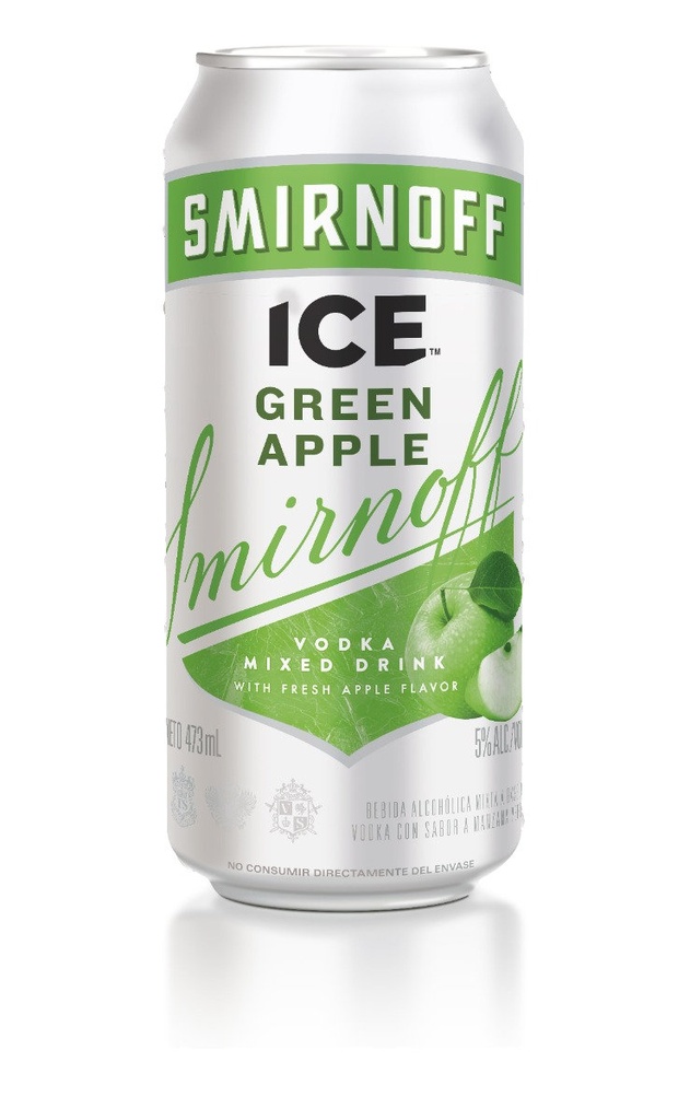 VODKA SMIRNOFF ICE GREEN APPLE LATA 473CC