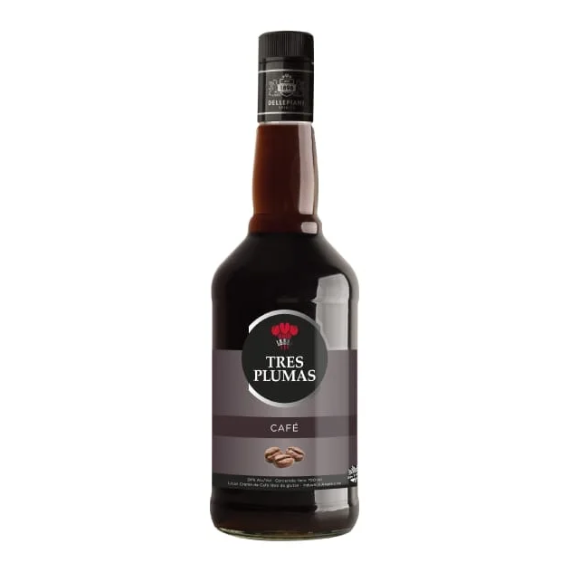 LICOR TRES PLUMAS CAFE 750CC