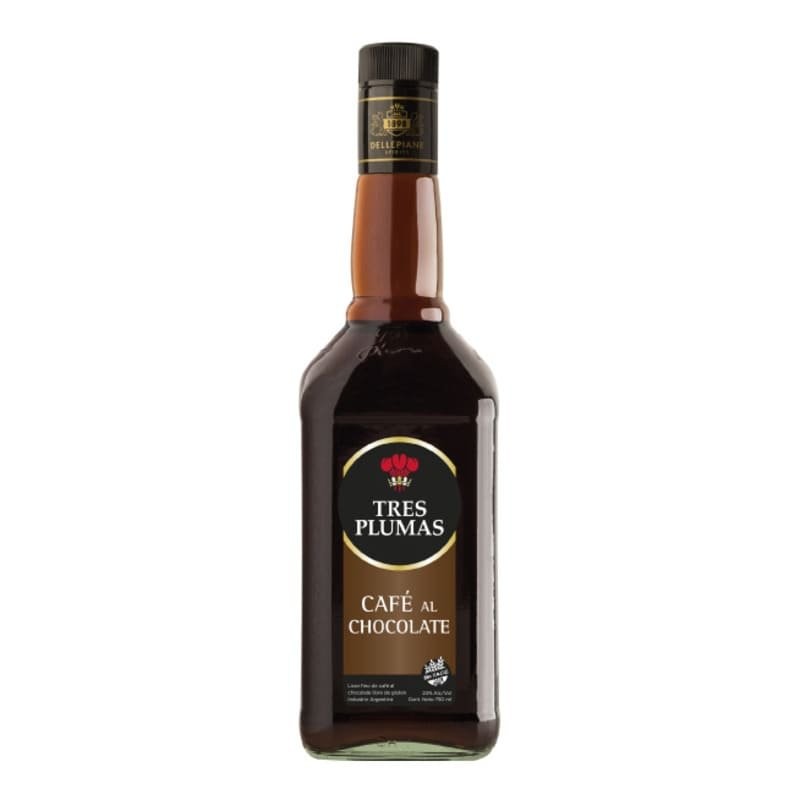 LICOR TRES PLUMAS CAFE AL CHOCOLATE 750CC