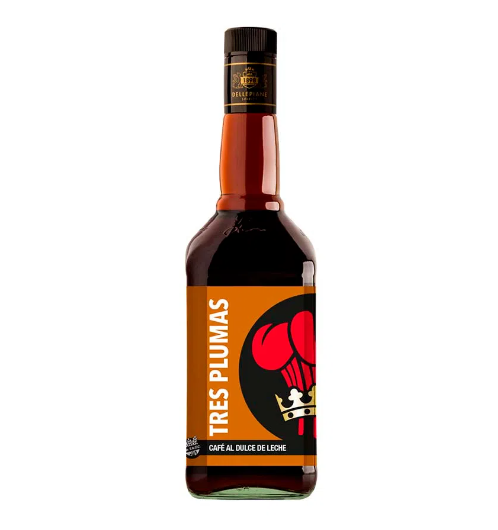 LICOR TRES PLUMAS CAFE AL DULCE DE LECHE 750CC