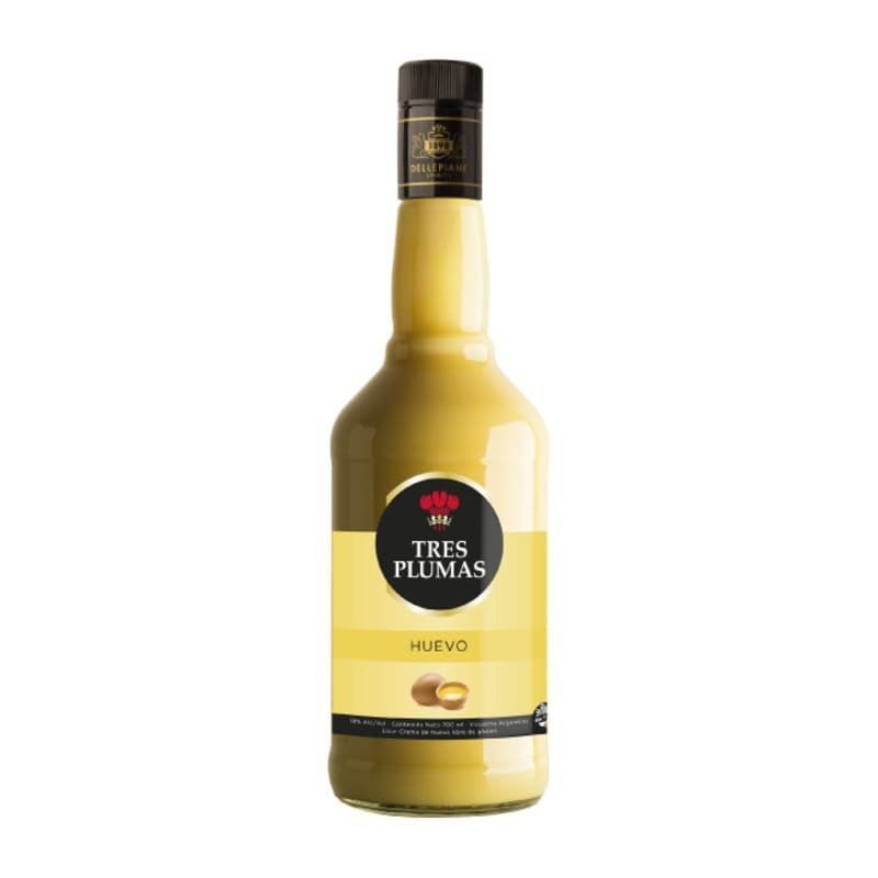 LICOR TRES PLUMAS LICOR DE HUEVO 750CC