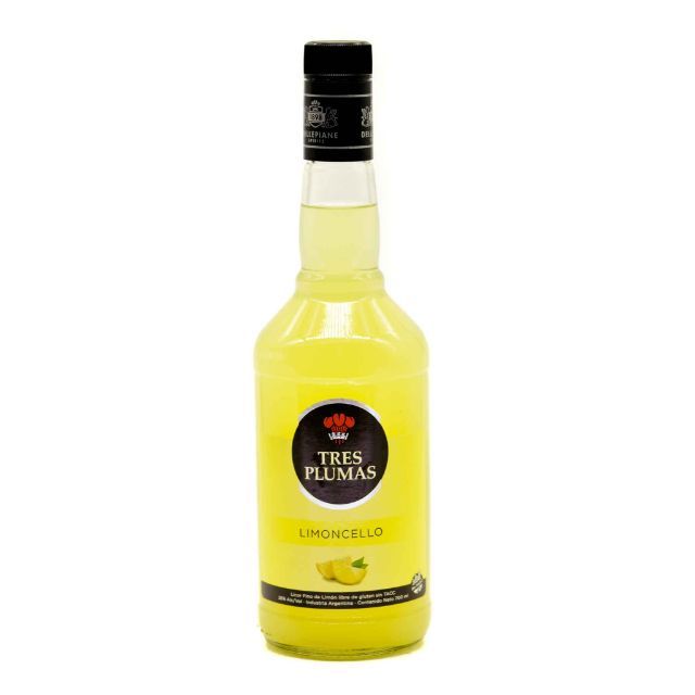 LICOR TRES PLUMAS LIMONCELLO 750CC