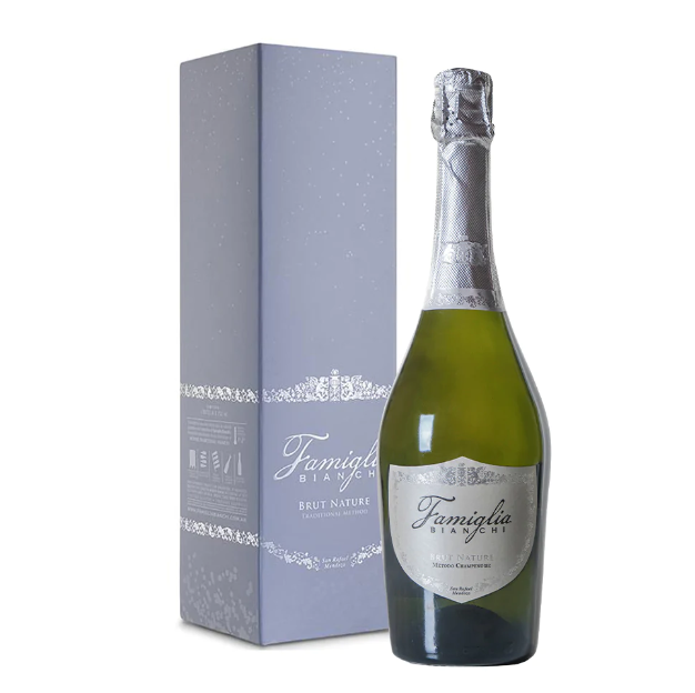 ESPUMANTE FAMIGLIA BIANCHI BRUT NATURE C/ESTUCHE