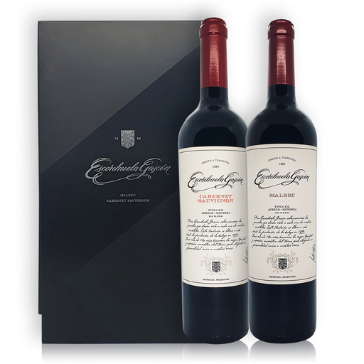 VINO ESCORIHUELA GASCON BLACK PACK MALBEC-CAB SAUVIGNON ESTUCHE X2