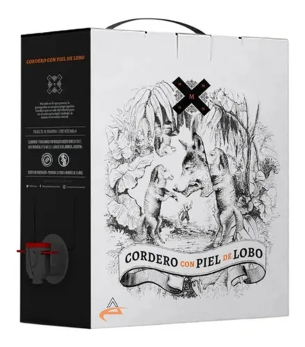 VINO CORDERO CON PIEL DE LOBO BAG IN BOX CABERNET SAUVIGNON 3L