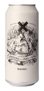 VINO CORDERO CON PIEL DE LOBO MALBEC 473CC