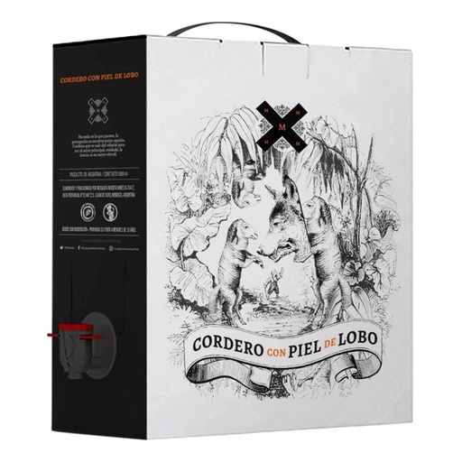 VINO CORDERO CON PIEL DE LOBO MALBEC BAG IN BOX 3L