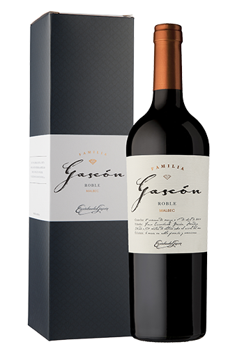 VINO FAMILIA GASCON ROBLE MALBEC CON ESTUCHE 750CC