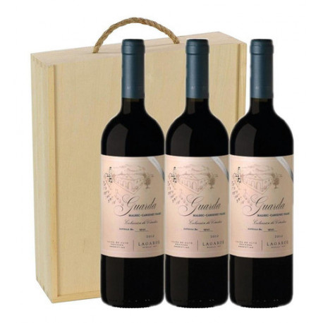 VINO LAGARDE GUARDA ESTUCHE MADERA X3