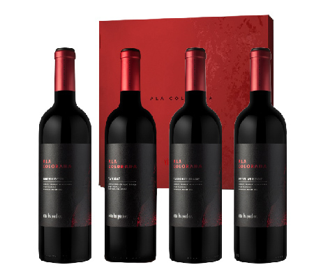 VINO LAS PERDICES ALA COLORADA ESTUCHE MIX 4UNI 750CC