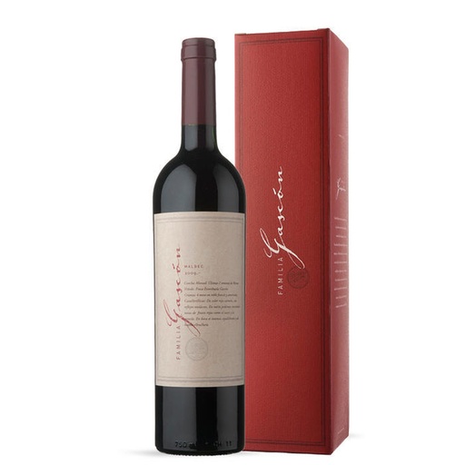VINO FAMILIA GASCON MALBEC CON ESTUCHE 750CC