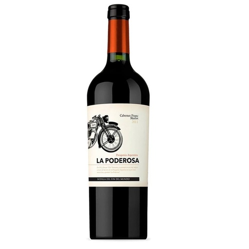 VINO LA PODEROSA CABERNET FRANC-MERLOT 750CC