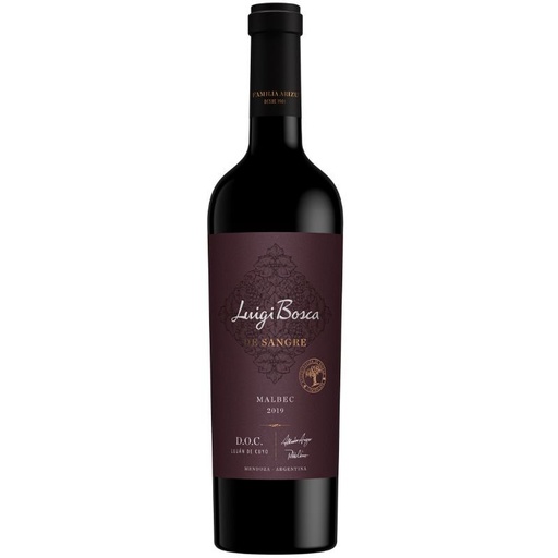 VINO LUIGI BOSCA DE SANGRE MALBEC DOC 750CC